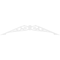 Ekena Millwork Pitch Carrillo Architectural Grade PVC Gable Pediment, 60"W x 12 1/2"H x 1"P (5/12) GPP060X013X100CRL - alternate 4